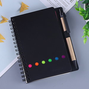 Hot Selling <strong>Note</strong> Pads and Pen Set Multi Color <strong>Memo</strong> Pads Kraft <strong>Notebook</strong> With Colored Index Tabs Sticky <strong>Notes</strong> for Students