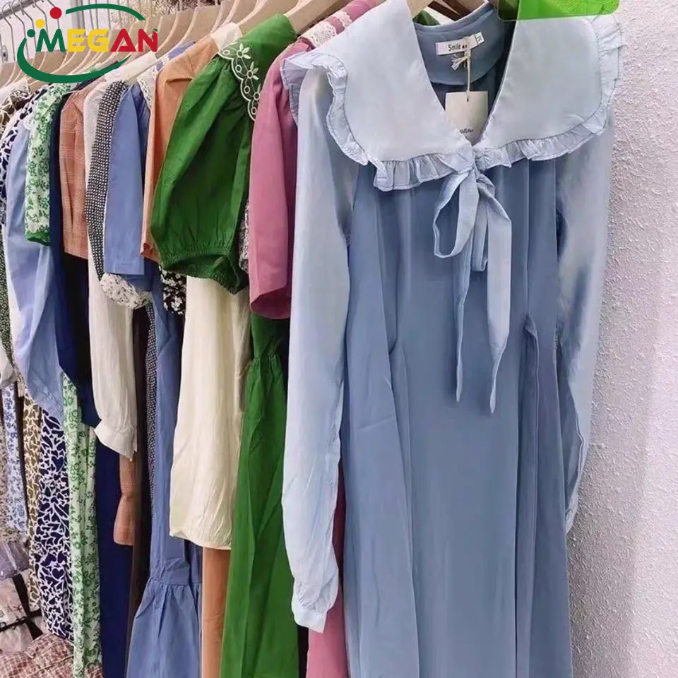 Megan Readymade Garments Vintage Brandnew Premium Bales Spring Ladies abiti usati vestiti