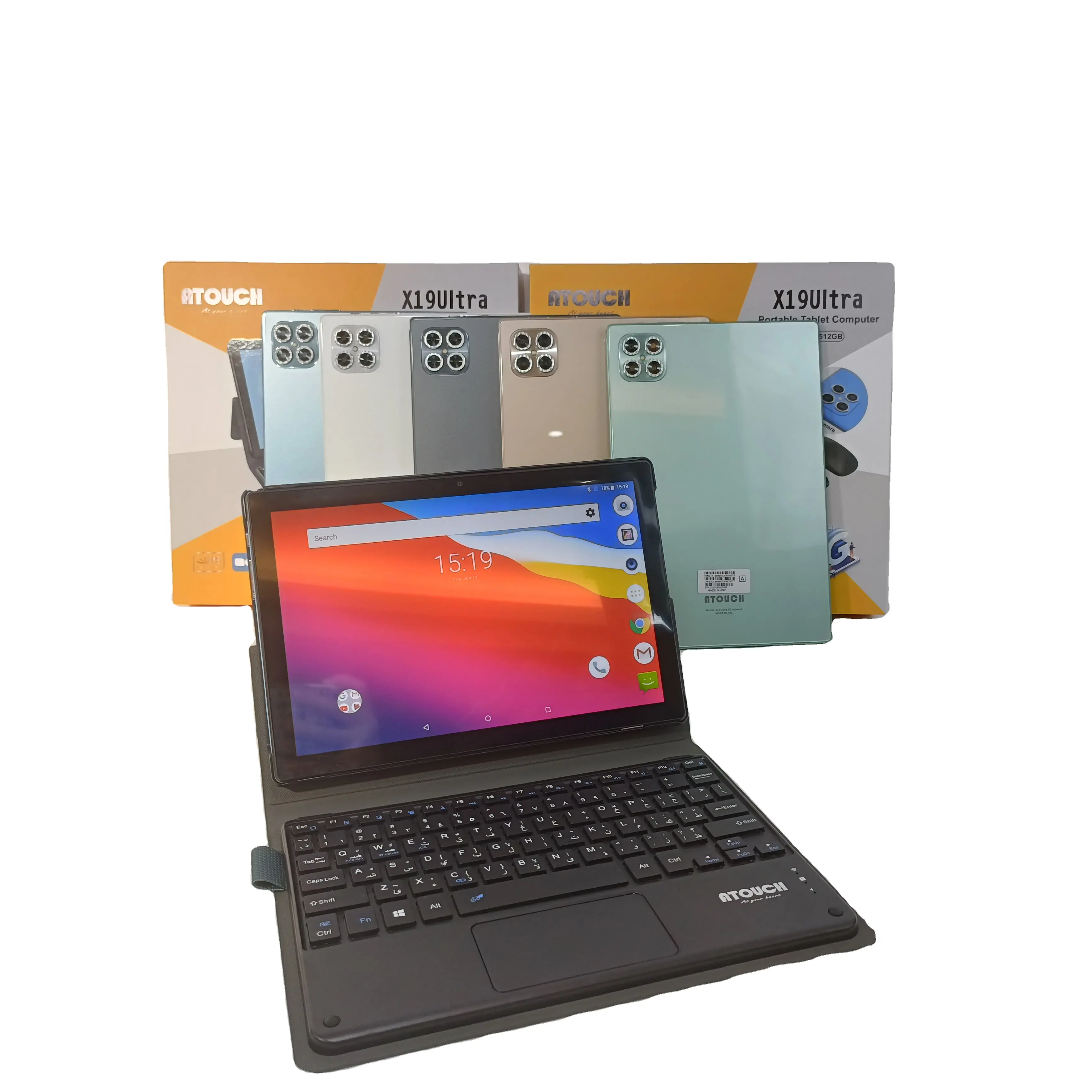 ATOUCH X19 Ultra 10,1 Zoll Quad-Core-Tablet PC mit Bluetooth Tastatur und Maus