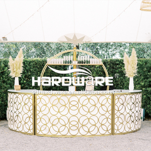 Ngoài Trời Đảng Bar Bàn Bán Vòng Tròn Chiếu Sáng Led Light Retro Bar Counter - Product Image 5