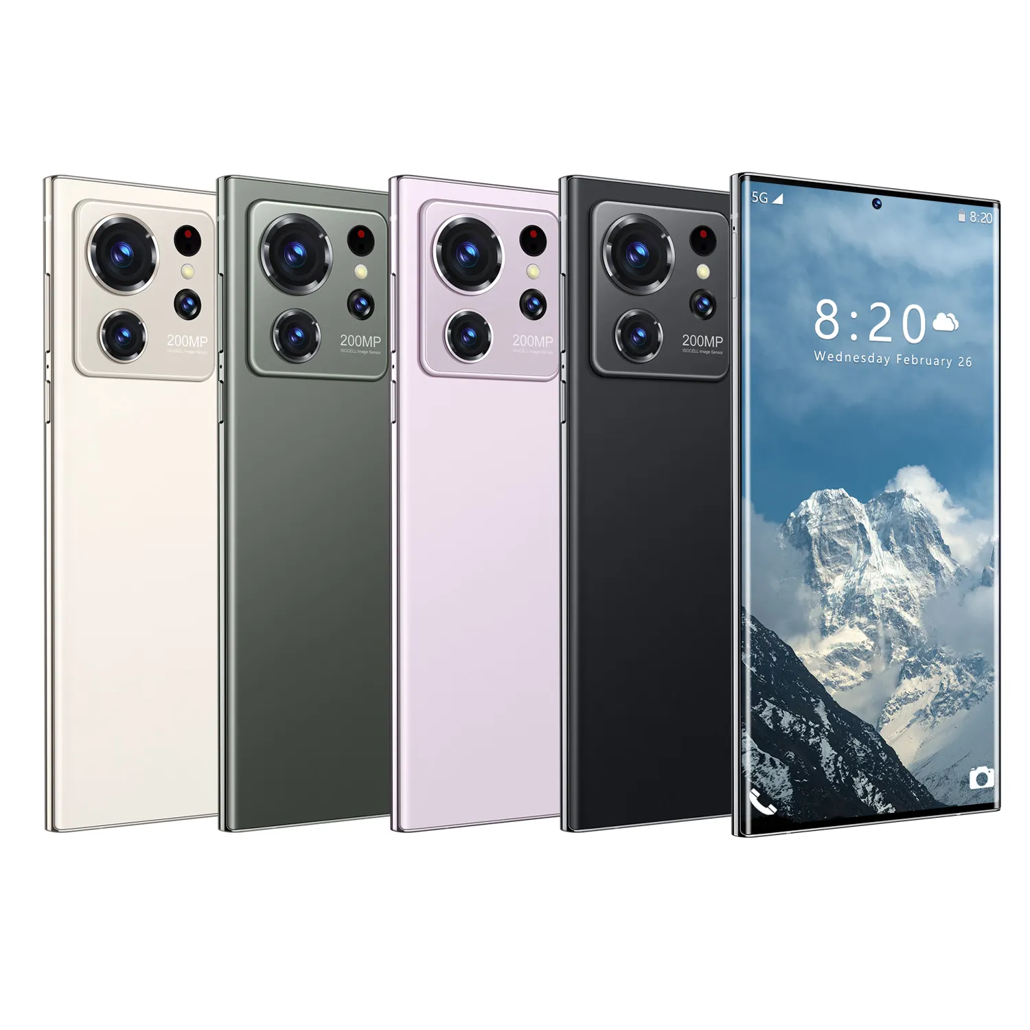 Teléfonos móviles smartphones S24 Ultra 7,3 HD Pantalla Teléfono inteligente 5G Dual Sim Android 10 6800mAh