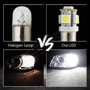 หลอดไฟ LED 6V/12V สำหรับใช้ในอาคารโคมไฟอ่านหนังสืออินเทอร์เฟซมาตรฐานสำหรับรถยนต์ BA9S5SMD5050