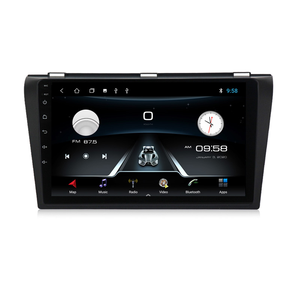 แอนดรอยด์4คอร์ระบบ GPS นำทางรถยนต์มัลติมีเดียพร้อมหน้าจอสัมผัสเครื่องขยายเสียงแดชบอร์ดแบบพกพาสำหรับ MAZDA 3 2004-2013
