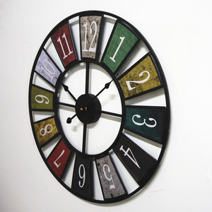 Châu Âu Mỹ Retro phòng khách Đồng hồ treo tường thời trang wrought sắt lớn đồng hồ thạch anh phong cách cổ đề nghị cho - Product Image 3