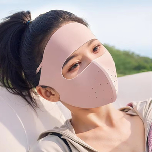 夏季防紫外线面罩带松紧带可重复使用透气全面罩户外散热面罩 - Product Image 1