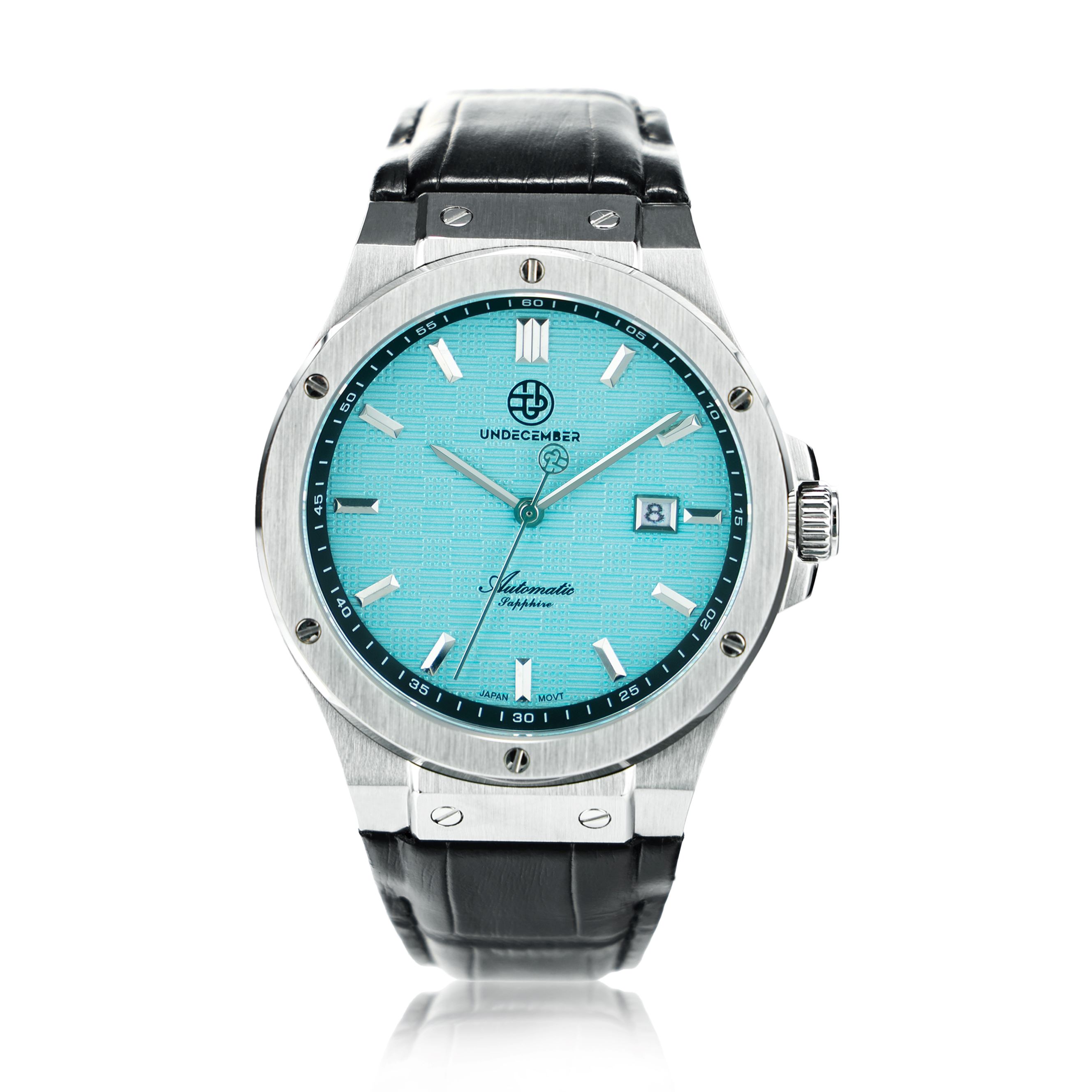 Argent et bleu clair - F