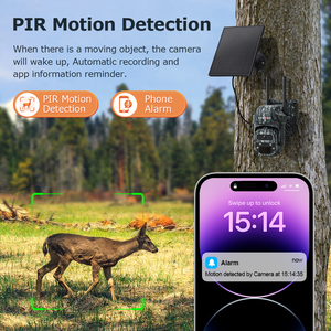 赛特克工厂制造3mp IP66 WiFi和4g户外太阳能PTZ摄像机家用360 Ptz闭路电视知识产权安全太阳能摄像机跟踪摄像机 - Product Image 4