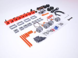 4WD Mecanum Track <span class=keywords><strong>Robot</strong></span> Chassis Microbit Controller Board STEM Educação Starter Kit para Evitar Obstáculos Seguindo para o Criador