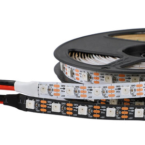 WS2812B Addressable Digital Pixel Magical Strip Light DC5V 10mm 60LEDs/meter Rgbic for Project Decoration