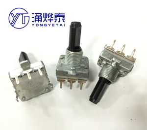 YYT 5PCS <span class=keywords><strong>EC16</strong></span>ロータリーエンコーダ24位置決め数24パルス長20MM軸デジタルロータリーポテンショメータ