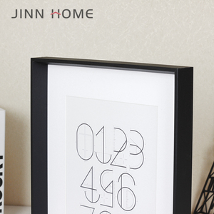2020 Simple Black Wall Wood Photo <strong>Frame</strong> 4x6 with Mat 5x7 6x8 8x10 11x14 <strong>Frame</strong> Hanging Hardware Included - Product Image 3