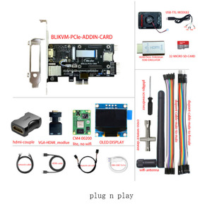 BliKVM PCIe “知识产权上的KVM” 覆盆子皮CM4 PoE CSI PiKVM v3 - Product Image 1