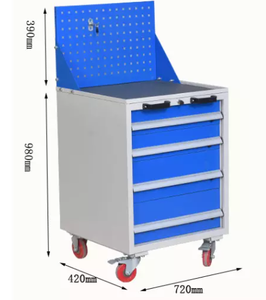 车库工具抽屉手推车金属钢工具柜车间工作台工作站工具箱 - Product Image 2