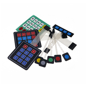 1*2 3 4 5 Tasten Knopf Membran-Schalter 3*4 4×5 Matrix-Array-Tastatur 1×6 Tastatur mit LED-Steuerungskette Pad DIY-Satz für Arduino