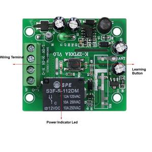Autoapprendimento automatico del controllo remoto del settore ergometro per interruttore intelligente Wireless impermeabile apprendimento del codice EV1527 433MHz 315MHz - Product Image 4