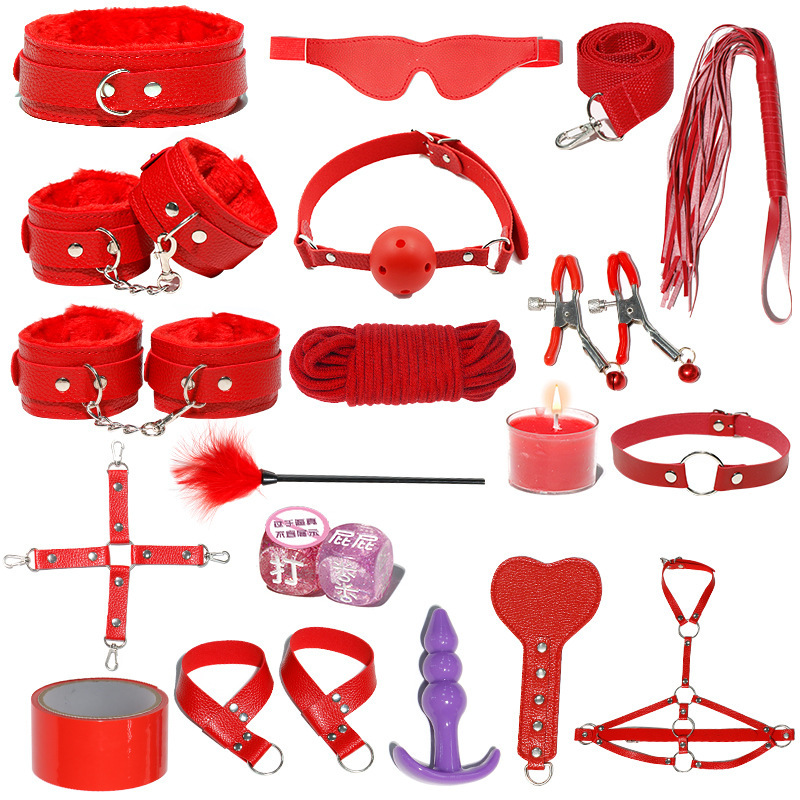 18pcs Red Bondage Kit