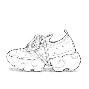 Giày thể thao đế bánh mì chunky nhiều mảng ghép, chống trơn trượt, kiểu buộc dây, đế dày, phong cách casual, có logo Xinzirain tùy chỉnh - Product Image 1