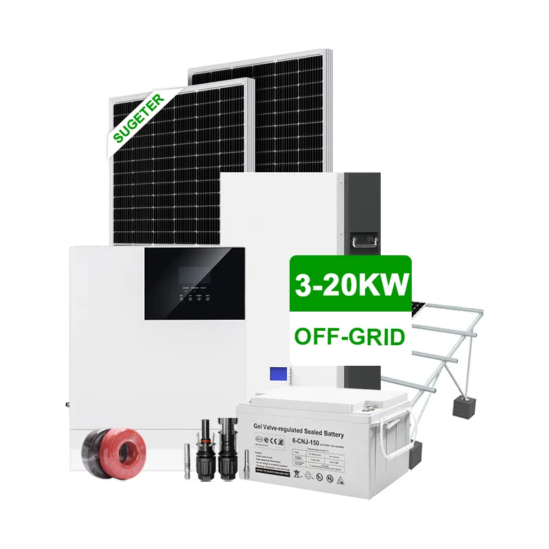 Sungeter環境に優しい太陽エネルギー製品3kwソーラーパネルシステムグリッド外低価格