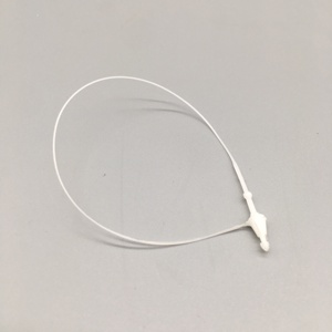 Precio de fábrica, etiqueta de tela, cadena PP, pasadores de bloqueo de bucle transparente, sujetadores, etiquetas colgantes para ropa - Product Image 2
