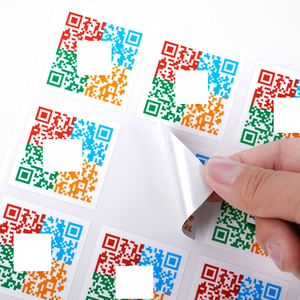 QR Code цветная наклейка на заказ водонепроницаемая клейкая этикетка с пользовательской печатью самоклеящаяся наклейка этикетка - Product Image 2