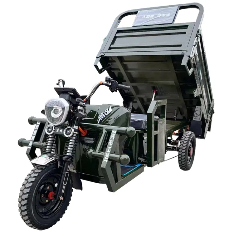 Triciclo eléctrico de carga tipo basculante de 1,6 M, triciclo eléctrico de carga en oferta