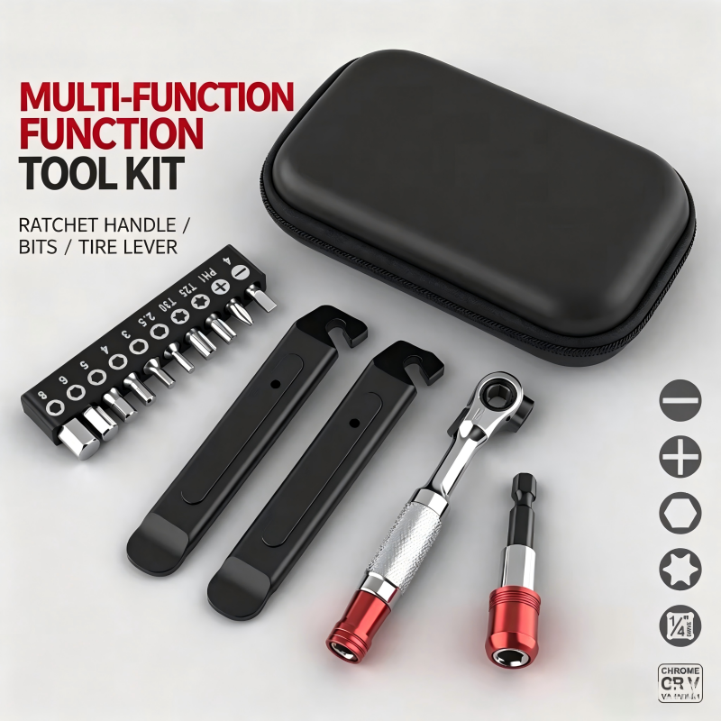 Kit de réparation de vélo multifonctionnel