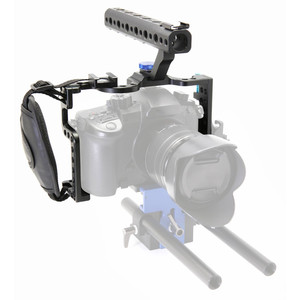 파나소닉 <span class=keywords><strong>Lumix</strong></span> GH3 <span class=keywords><strong>GH4</strong></span> DSLR 비디오 프레임 삼각대 확장 키트용 카메라 케이지 장비 보호 하우징 케이스 W/탑 핸들 그립 - Product Image 3