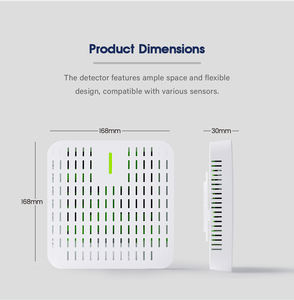 Датчик качества воздуха Co2 Датчик температуры и влажности TVOC CO O2 O3 формальдегид устройства контроля качества воздуха AQMS - Product Image 5