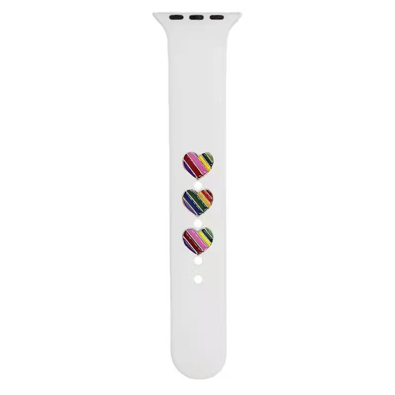 Arco Iris corazón stud