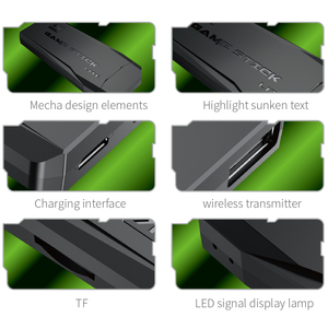 จอยเกม M8ไร้สาย2.4G สำหรับมืออาชีพจอยเกม4K ความละเอียดสูงรองรับเกม FC GB GBC MD SFC - Product Image 2