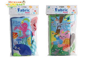 La educación temprana de dibujos animados patrón cuadrado mar mundo niños 3d libros bebé tela libro de tela - Product Image 5