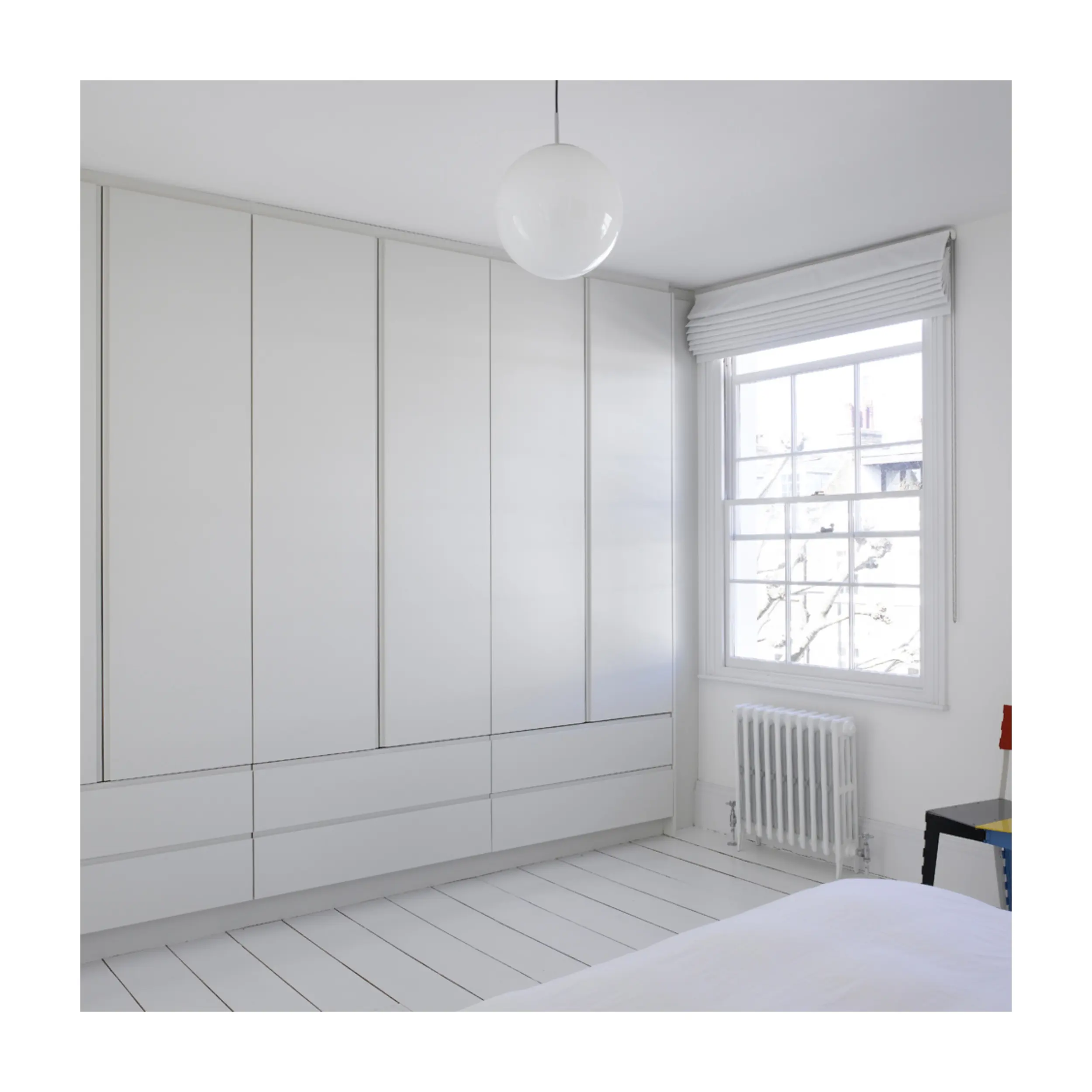 2023 Skyline Australia Modern Style High Glossy white Lacquer Modular Wardrobe for free Customized Furniture Design