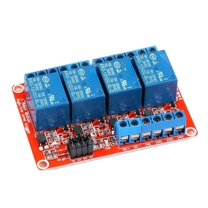 12-V-4-Kanal-IC-Relaismodul High/Low-Level-Trigger mit Optokoppler 4-Wege-Relaisausgang