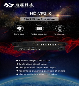 惠都HD-VP410发光二极管视频处理器 + 发送器 + USB 3合1同步控制器高清播放器无缝切换视频音频播放 - Product Image 5