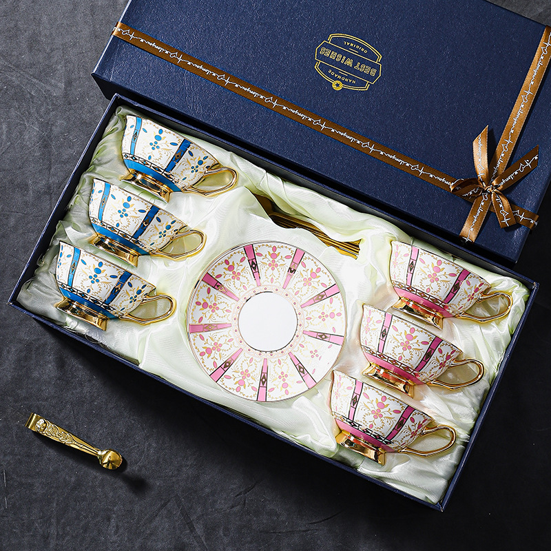 Six-cup dish spoon gift box