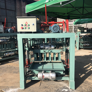 Máquina de fabricación de bloques de construcción eléctrica industrial semiautomática Máquina de fabricación de ladrillos de cemento rectangular entrelazada en Nigeria - Product Image 5