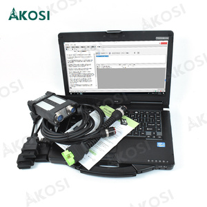 V2.8 PTT原装Vocom <span class=keywords><strong>II</strong></span> 88894000接口，适用于雷诺铰接式卡车装载机总线诊断工具和CF53笔记本电脑