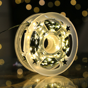 50M su geçirmez LED bakır ışık dize yeşil hat ağacı açık noel ışıkları Rattan dekoratif tatil için uzaktan kumanda - Product Image 4