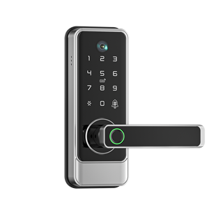 Sinovo akıllı dijital kilit Tuya App kodu parmak izi NFC tuşları Unlocked dahili HD kamera güvenli elektronik akıllı ahşap kapı kilidi