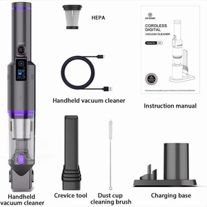 H2 Mini akülü taşınabilir masaüstü elektrikli süpürge el siklon ev & RV kuru fonksiyonu için pil güç kaynağı - Product Image 6