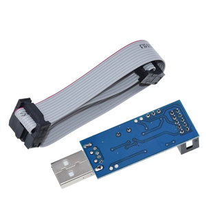1 USBASP USBISP AVR-Programmierer USB ATMEGA8 ATMEGA128 ATtiny/CAN/PWM 10-poliges Kabel modul DIY 10-polige bis 6-polige Adapter platine