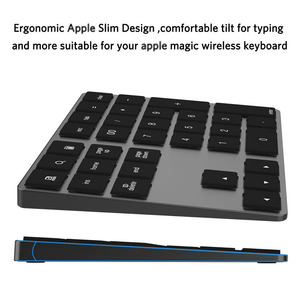 Teclado numérico inalámbrico de aluminio, dispositivo de 34 teclas Compatible con teclado numérico, HUB USB, de fábrica - Product Image 5