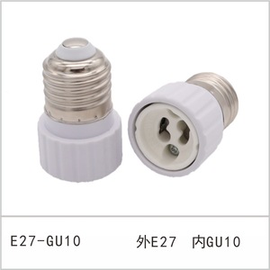 E26E27からGU24バヨネットベースバルブアダプターソケットコンバーターE27からGu10250vランプホルダー (スプリング付き)