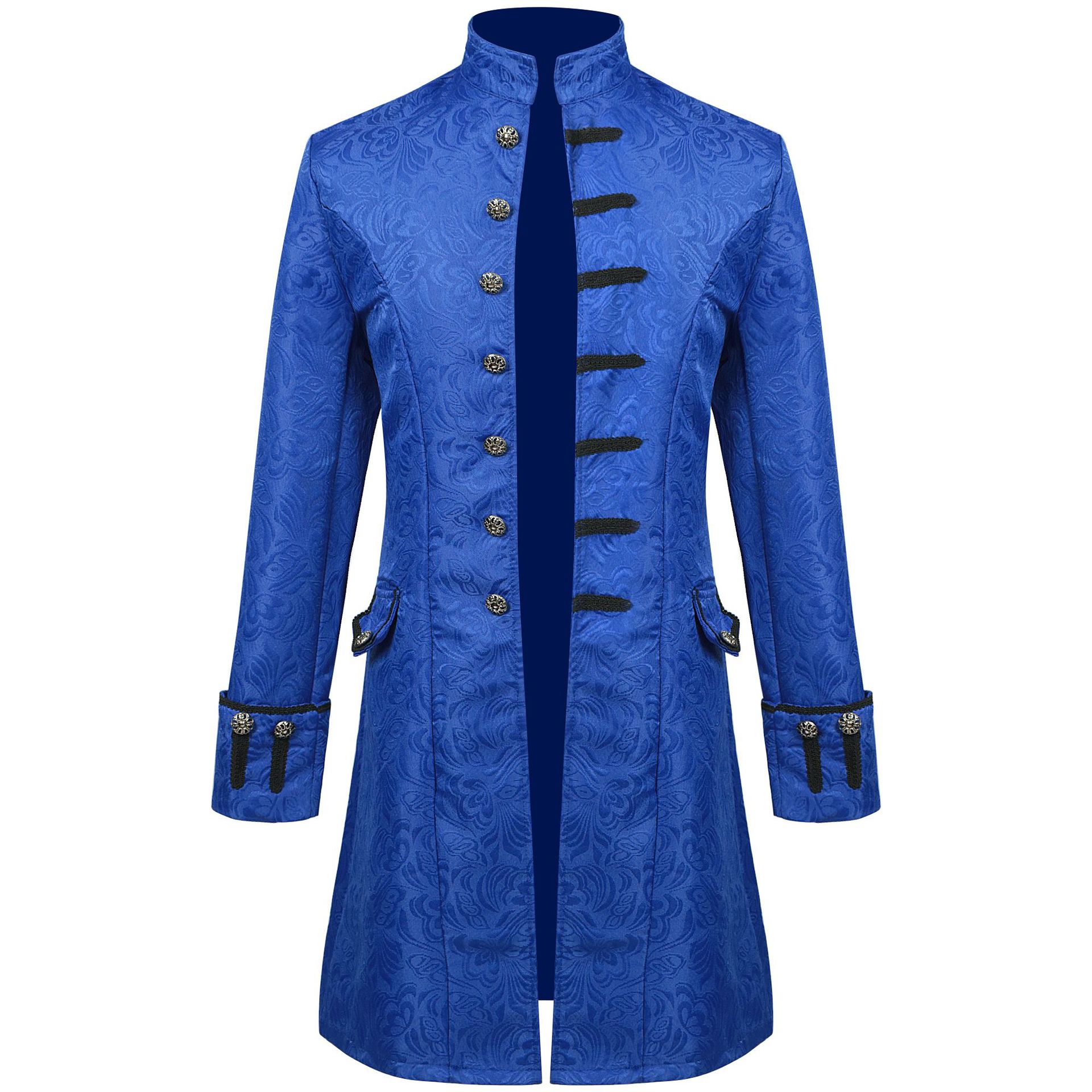 Jacquard medieval menswear blue