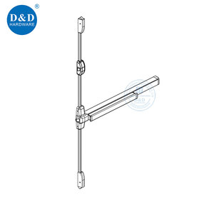 ล็อค4จุดโดยขอบแนวตั้งแบบ3ทิศทางสแตนเลสและอลูมิเนียมบาร์ประตูตื่นตระหนกอุปกรณ์ออก - Product Image 1