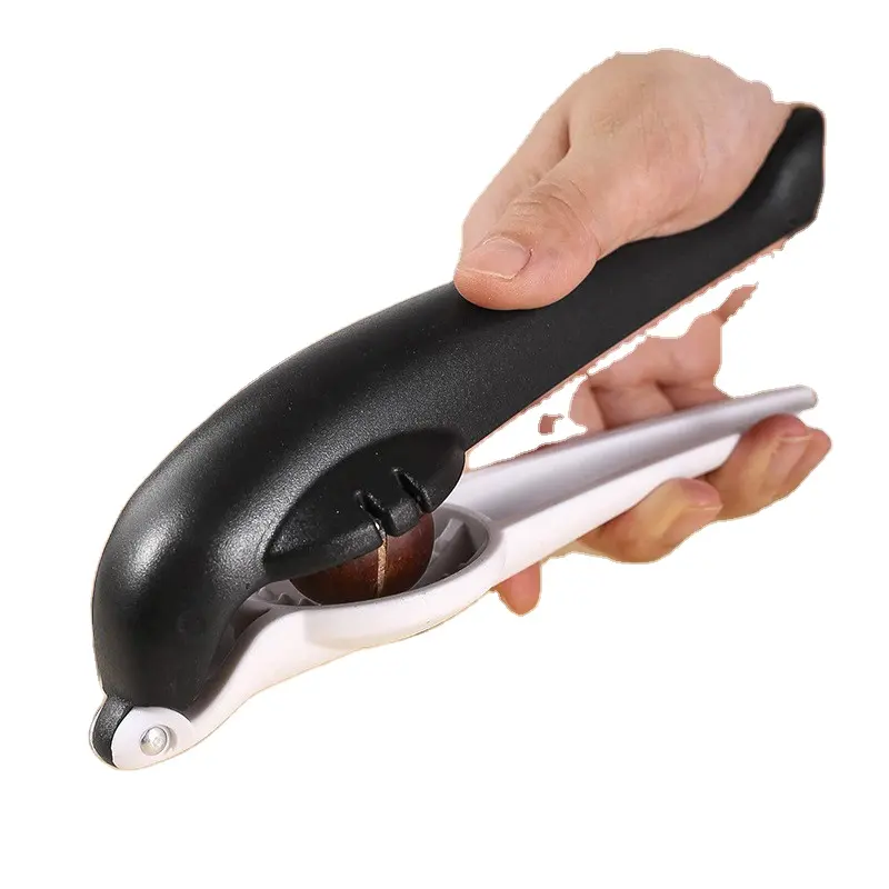 Gadget da cucina all'ingrosso pinza di noce creativa Sheller Clip di noce a forma di delfino apriscatole di castagno