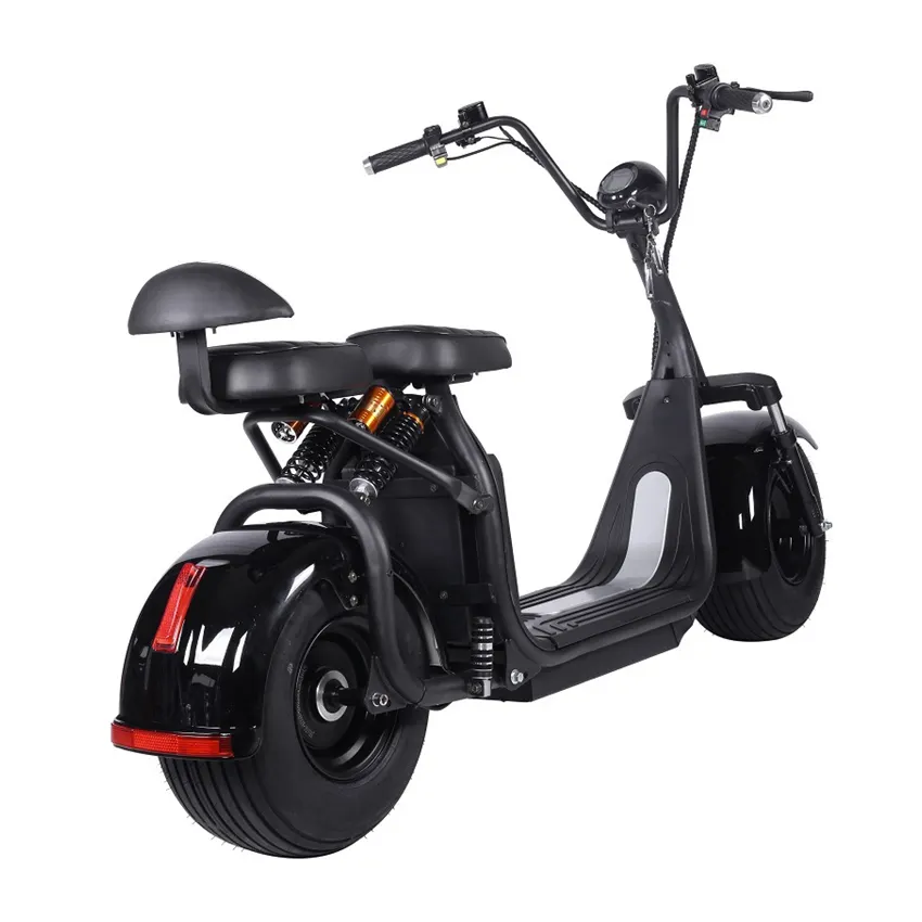 Недорогой бесщеточный двигатель Citycoco 1500 Вт 60 в, Электрический толстые шины, мотоцикл для взрослых, дешевый E-citycoco E-scooter