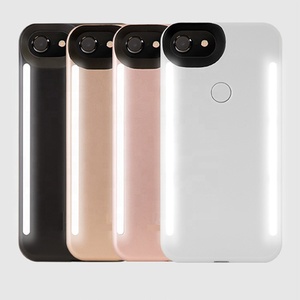 <span class=keywords><strong>Led</strong></span> ışık Up Selfie durumda liuminated cep telefonu için iPhone 6 6S 7 8 artı XR XS Max 11 PRO 12 pro Max durumda