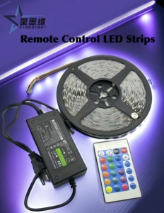 RGB 12V 24KEY Mini Strip Controller Musik Synchrone APP-Steuerung Elektronische Aluminium-LED-Streifen mit IP20-Fernbedienung - Product Image 2