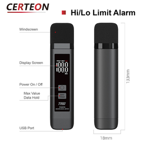 İşyeri ve endüstriyel kullanım için taşınabilir dijital ses ölçer 30-130dB A ağırlıklı gürültü ölçer - Product Image 4